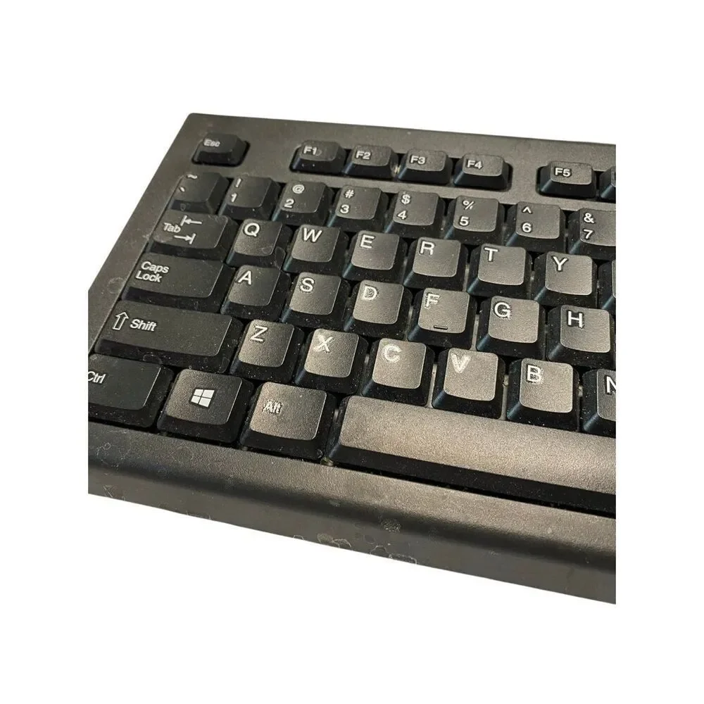 HP PR1101U USB Wired Desktop Keyboard Black Untested